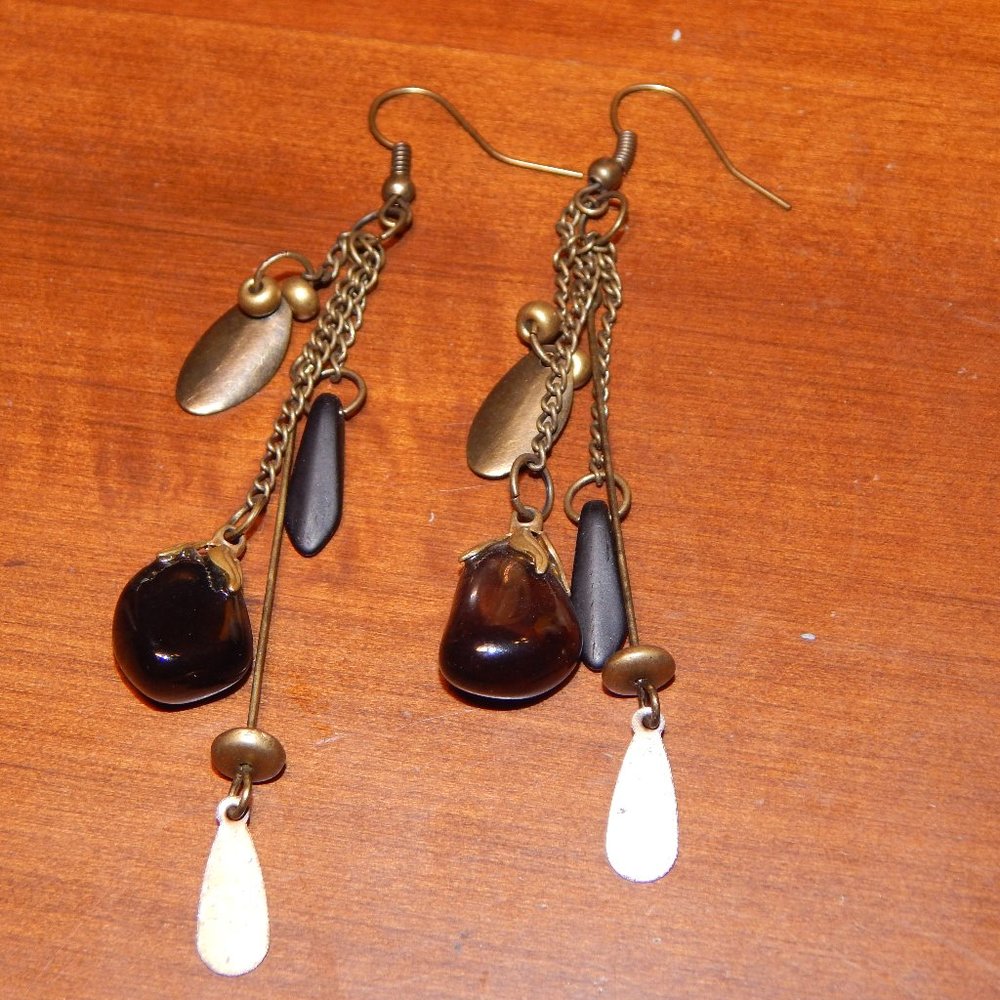 Tribal Stone Drop Earrings
